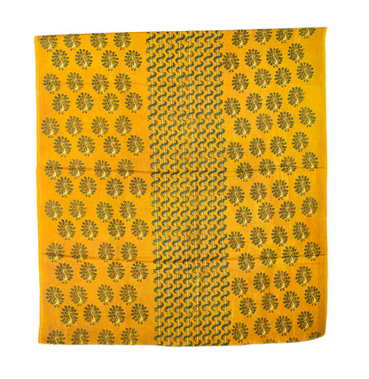 Ajrakh Modal Silk Natural Dye Hand Block Print Dress Material with Full Ajrakh Heavy Dupatta - with Tassels - 2.5 Mt Top    -  SKU : AI02502F
