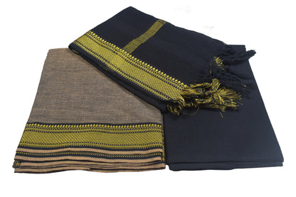 Plain Dyeing Handloom Cotton Dress Material  - 2.5 Mtr Length   -  SKU : GT31701A