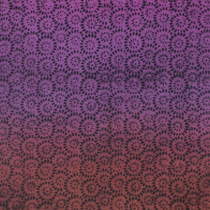 Wax Batik Cotton Ombre dyeing Hand Block Print Dress Material with 44 Inch wide Dupatta - 2.5 Mtr Length    -  SKU : RA04801D