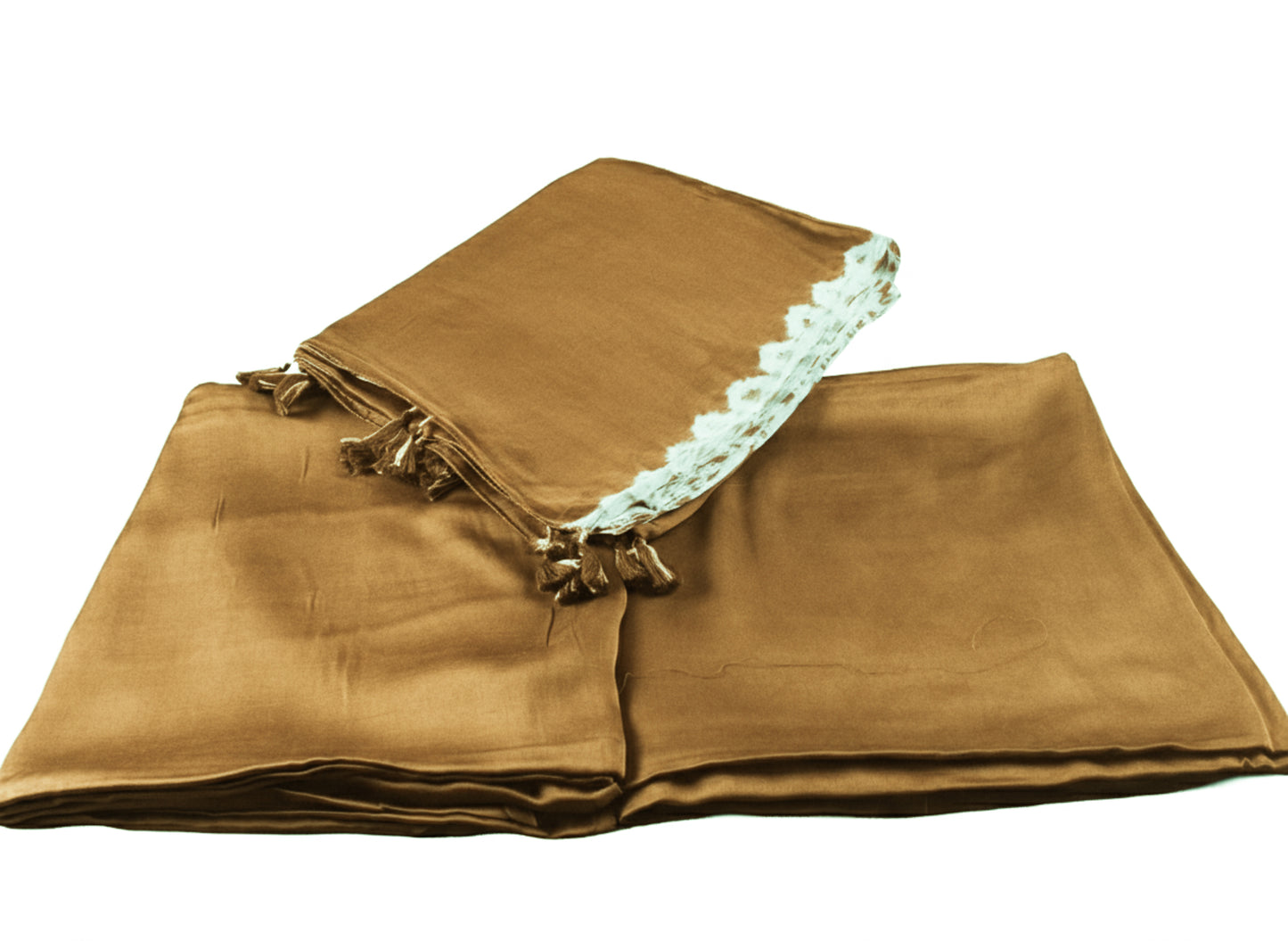 Plain Dyeing Modal Silk Shibori Dupatta Dress Material with Tassels - 2.5 Mtr Length    -  SKU : AI06A01A