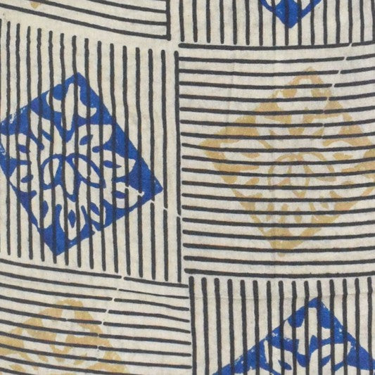 Ajrakh Cotton Natural Dye Hand Block Print Unstitched Kurta Fabric  Mtr Length  3 Mtr  Length  -  SKU : AI11303I