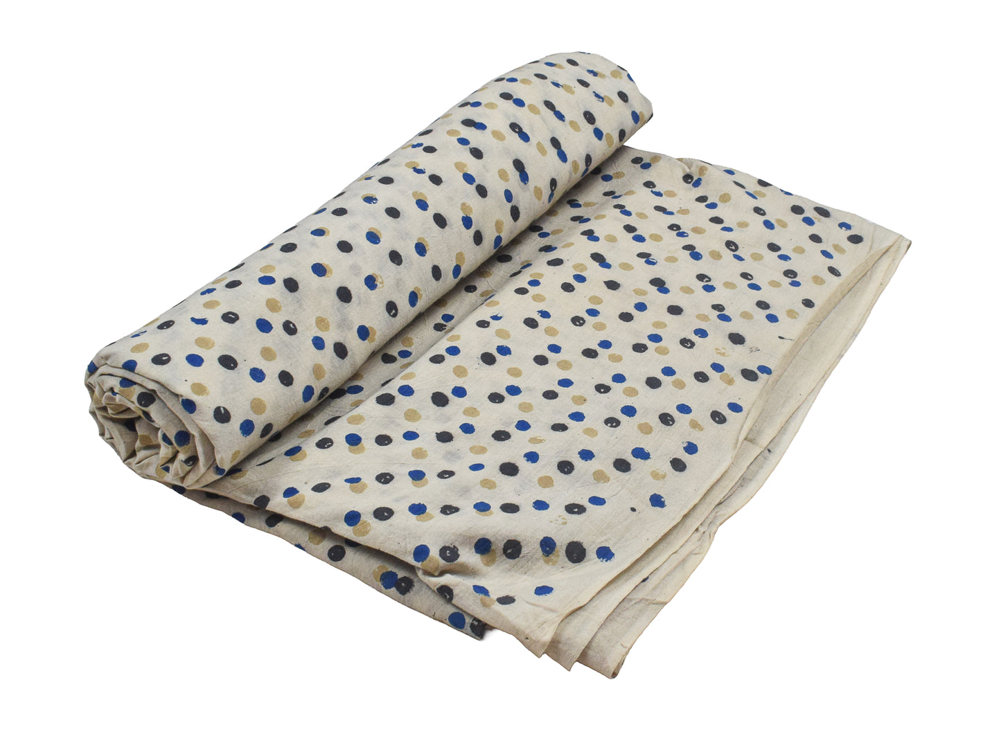 Ajrakh Cotton Natural Dye Hand Block Print Unstitched Kurta Fabric  Mtr Length  3 Mtr  Length  -  SKU : AI11303N