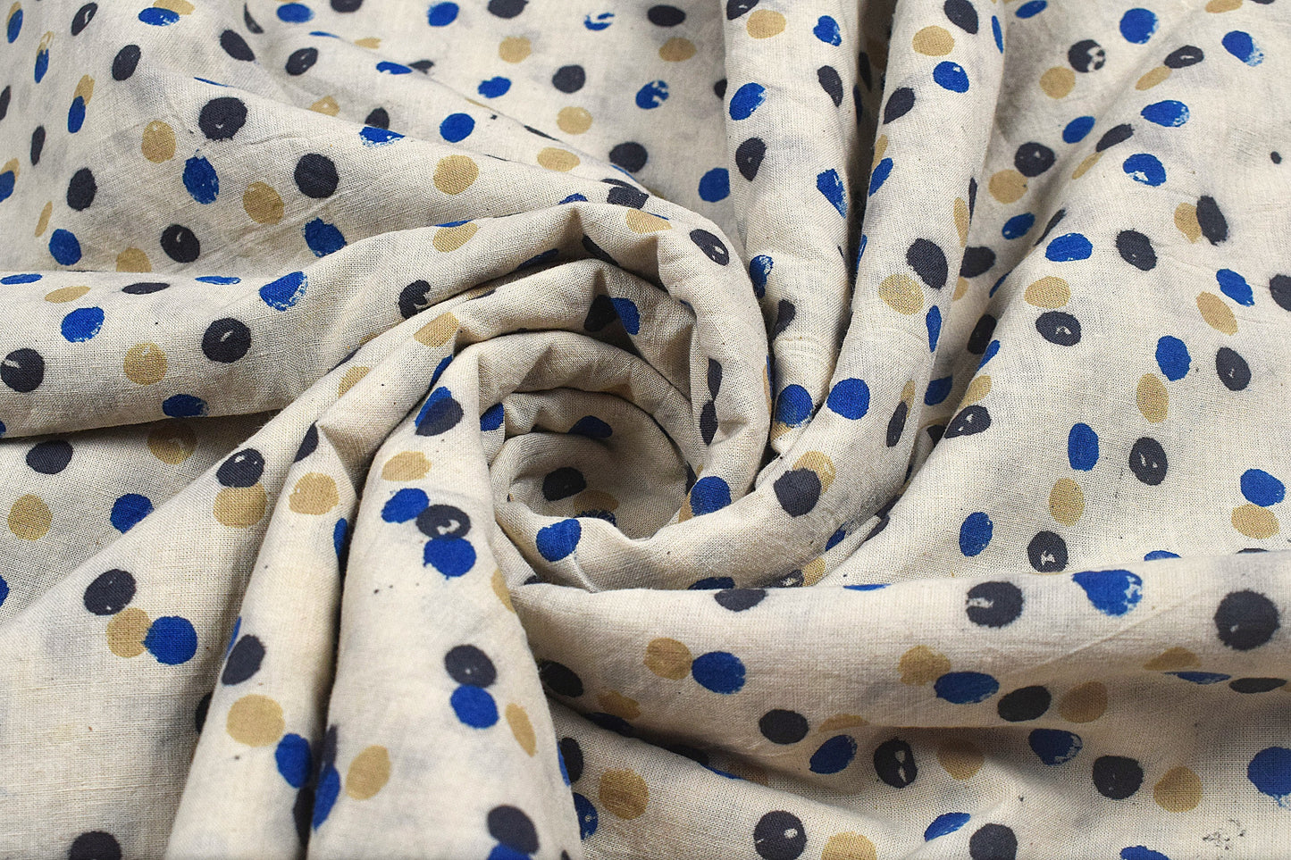 Ajrakh Cotton Natural Dye Hand Block Print Unstitched Kurta Fabric  Mtr Length  3 Mtr  Length  -  SKU : AI11303N