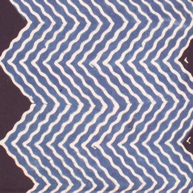 Ajrakh Cotton Natural Dye Hand Block Print Fabric    2.5 Mtr  Length  -  SKU : ID21901A