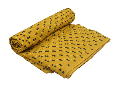 Ajrakh Cotton Natural Dye Hand Block Print Unstitched Kurta Fabric  Mtr Length  3 Mtr  Length  -  SKU : AI11303H