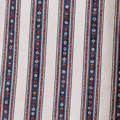 Ajrakh Mashru Silk Natural Dye Screen Print Hand Printed Unstitched Kurta Fabric  1.75 Mtr  Length  -  SKU : AI11801D