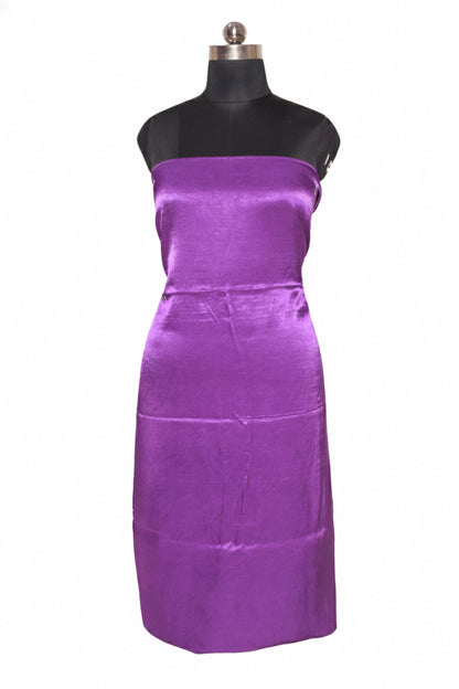 Plain Dyeing Mashru Silk Plain Hand Dyed Unstitched Kurta Fabric  Mtr Length  2.5 Mtr  Length  -  SKU : HM28B01F