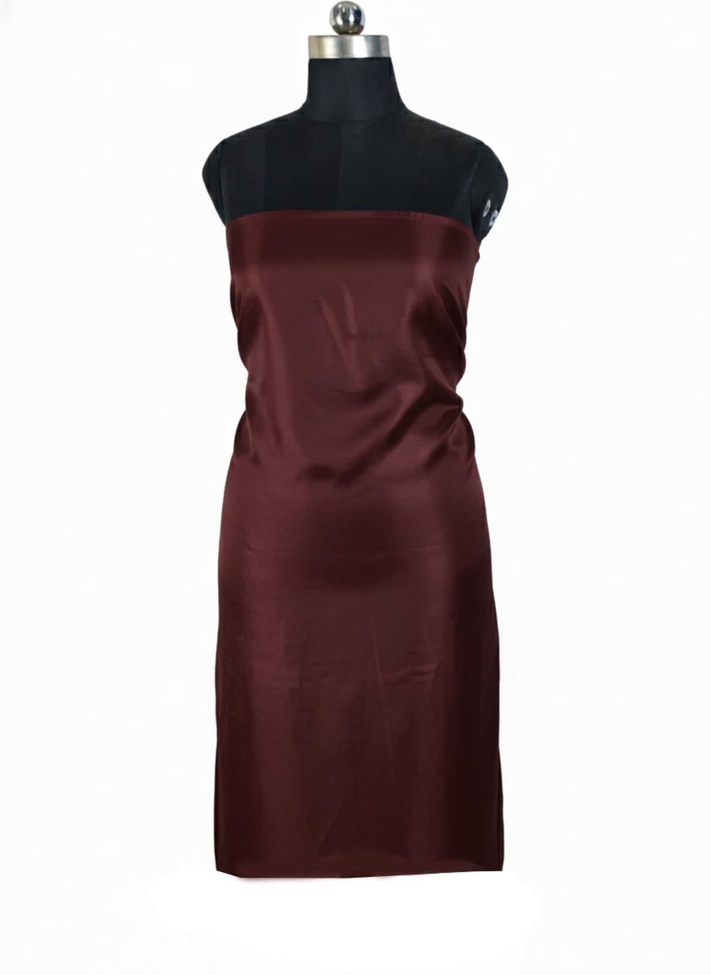 Plain Dyeing Mashru Silk Plain Hand Dyed Unstitched Kurta Fabric 3.0 Mtr  Length  -  SKU : HM28B02C