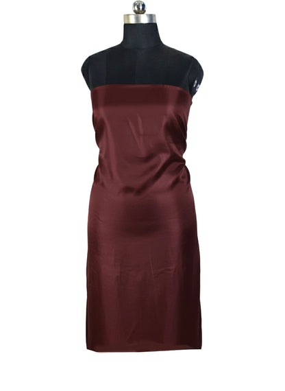 Plain Dyeing Mashru Silk Plain Hand Dyed Unstitched Kurta Fabric 3.0 Mtr  Length  -  SKU : HM01C02A