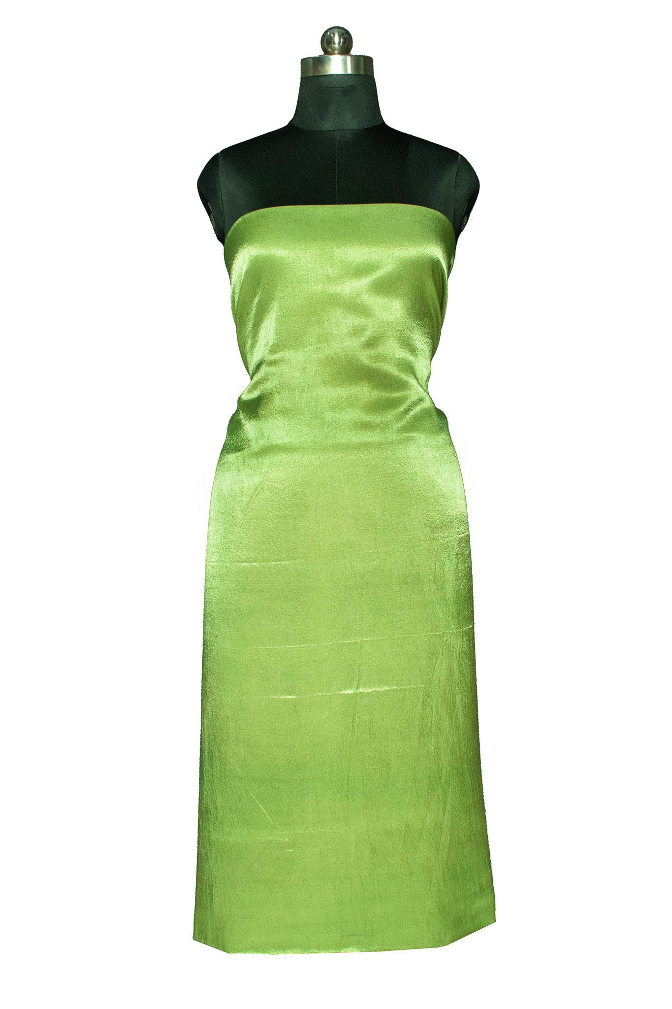 Plain Dyeing Mashru Silk Plain Hand Dyed Unstitched Kurta Fabric 2.5 Mtr  Length  -  SKU : HM01C01E