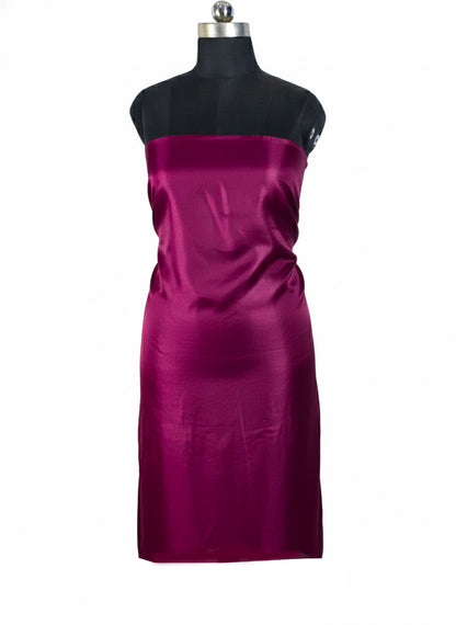 Plain Dyeing Mashru Silk Plain Hand Dyed Unstitched Kurta Fabric 2.5 Mtr  Length  -  SKU : HM28B01H