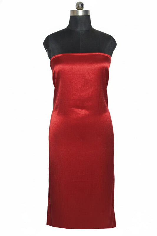 Plain Dyeing Mashru Silk Plain Hand Dyed Unstitched Kurta Fabric 2.5 Mtr Length - SKU : HM28B01A