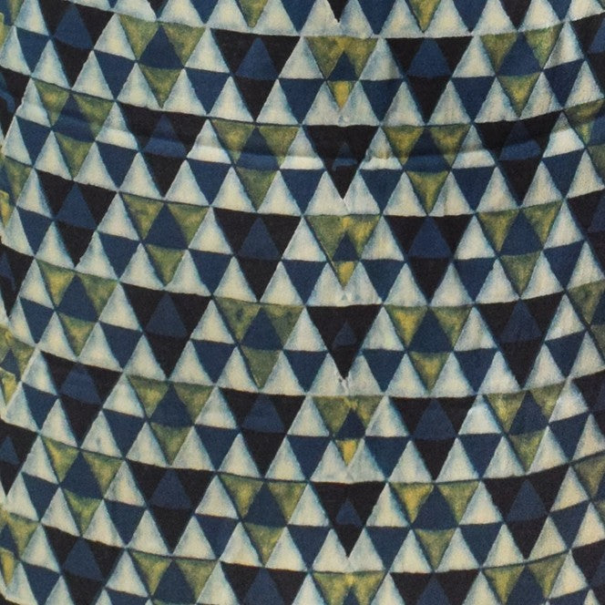 Ajrakh Modal Silk Natural Dye Hand Block Print Unstitched Kurta Fabric  2.50 Mtr Length   -  SKU : AI30101N