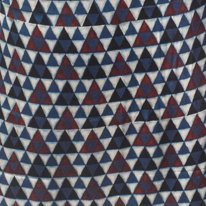 Ajrakh Modal Silk Natural Dye Hand Block Print Unstitched Kurta Fabric   3.00 Mtr Length  -  SKU : AI30102K