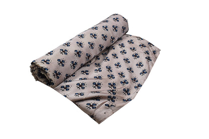 Ajrakh Modal Silk Natural Dye Hand Block Print Unstitched Kurta Fabric   3.00 Mtr Length  -  SKU : AI17102D