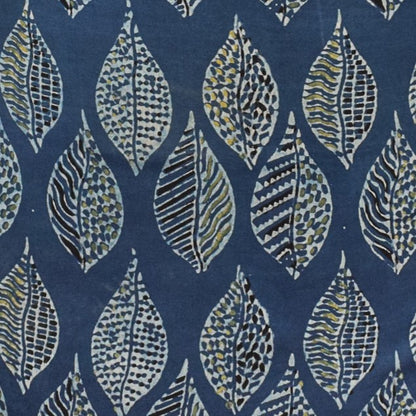 Ajrakh Modal Silk Natural Dye Hand Block Print Unstitched Kurta Fabric   3.00 Mtr Length  -  SKU : AI17102R