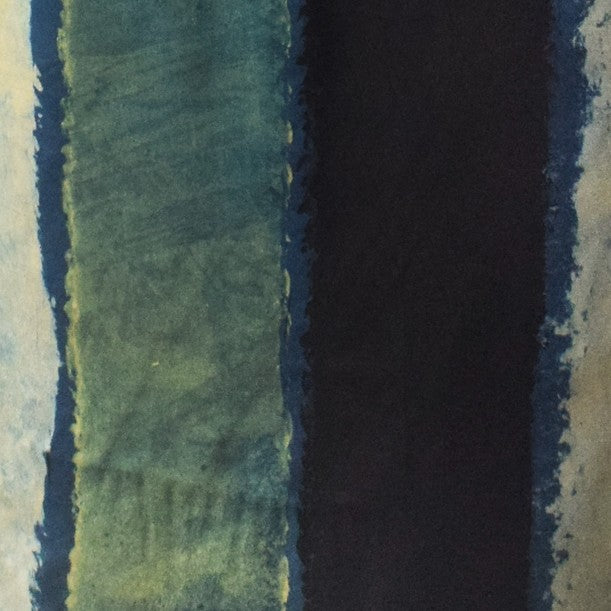 Ajrakh Modal Silk Natural Dye Hand Block Print Unstitched Kurta Fabric  2.50 Mtr Length   -  SKU : AI20101O