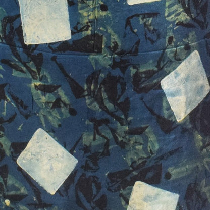 Ajrakh Modal Silk Natural Dye Hand Block Print Unstitched Kurta Fabric   3.00 Mtr Length  -  SKU : AI20102W