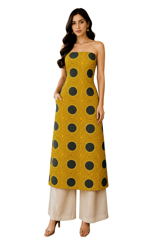 Ajrakh Modal Silk Natural Dye Hand Block Print Unstitched Kurta Fabric  Mtr Length  3 Mtr  Length  -  SKU : AI06402G