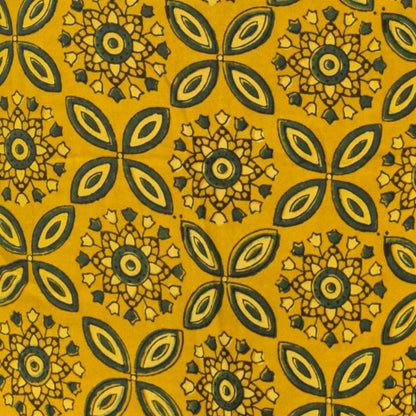 Ajrakh Modal Silk Natural Dye Hand Block Print Unstitched Kurta Fabric  Mtr Length  2.5 Mtr  Length  -  SKU : AI0640AE