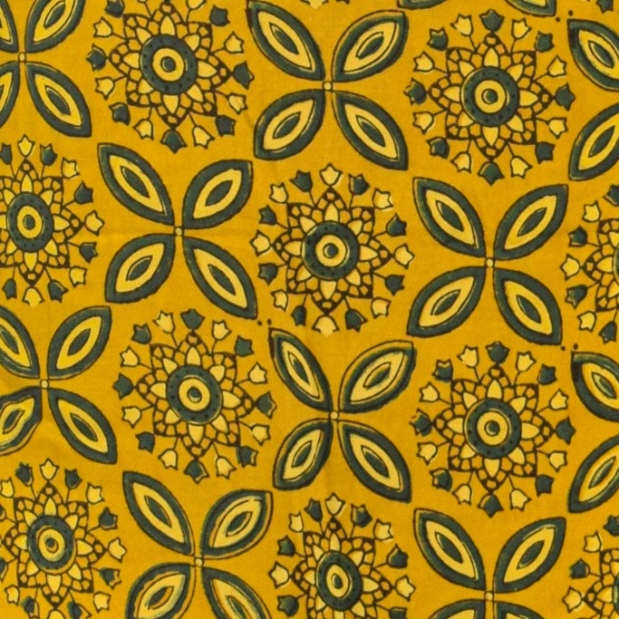 Ajrakh Modal Silk Natural Dye Hand Block Print Unstitched Kurta Fabric  Mtr Length  3 Mtr  Length  -  SKU : AI0640BE