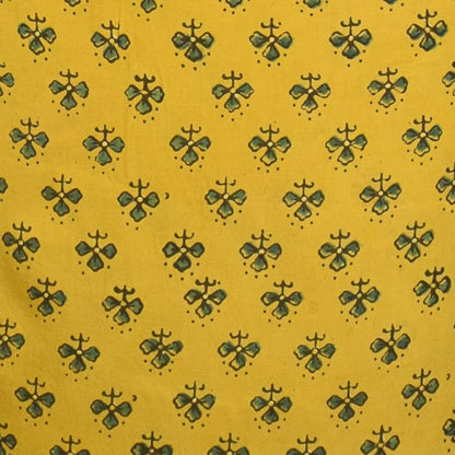 Ajrakh Modal Silk Natural Dye Hand Block Print Unstitched Kurta Fabric   3.00 Mtr Length  -  SKU : AI17102A