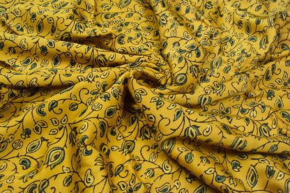 Ajrakh Modal Silk Natural Dye Hand Block Print Unstitched Kurta Fabric  2.50 Mtr Length   -  SKU : AI17101I