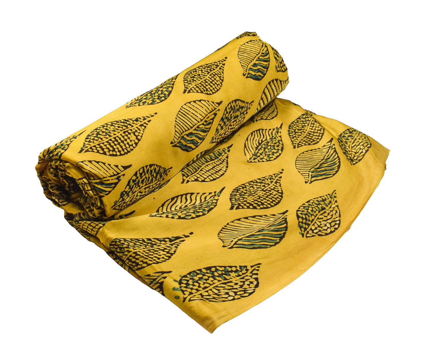Ajrakh Modal Silk Natural Dye Hand Block Print Unstitched Kurta Fabric   3.00 Mtr Length  -  SKU : AI17102Q