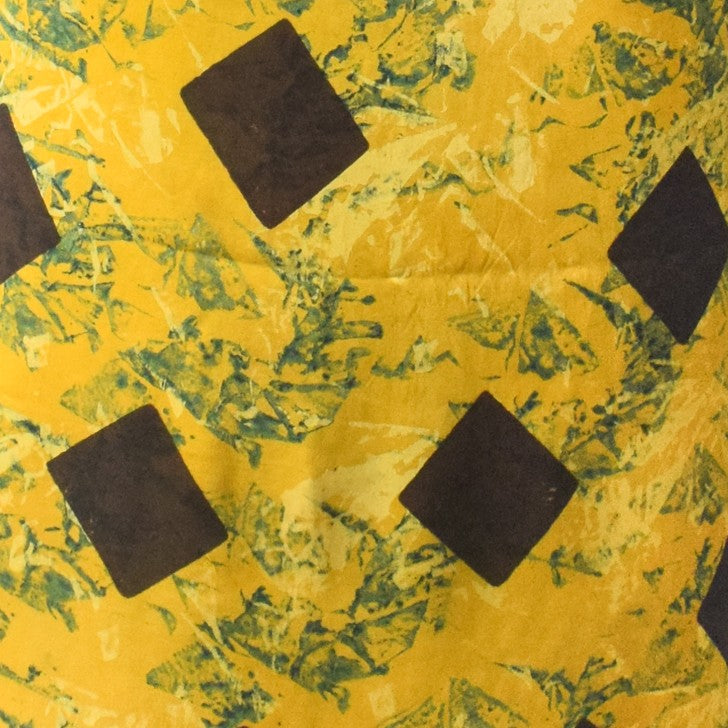 Ajrakh Modal Silk Natural Dye Hand Block Print Unstitched Kurta Fabric   3.00 Mtr Length  -  SKU : AI20102X