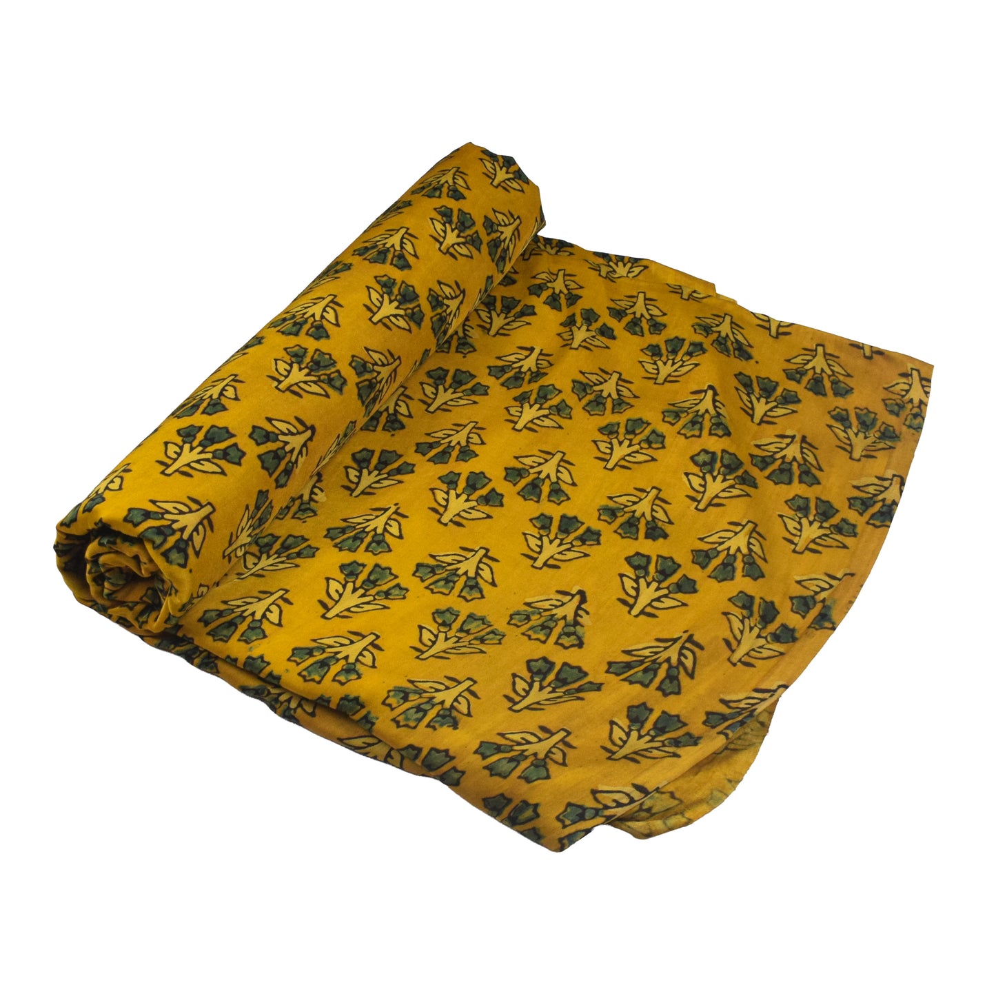 Ajrakh Modal Silk Natural Dye Hand Block Print Unstitched Kurta Fabric   3.00 Mtr Length  -  SKU : AI30102G