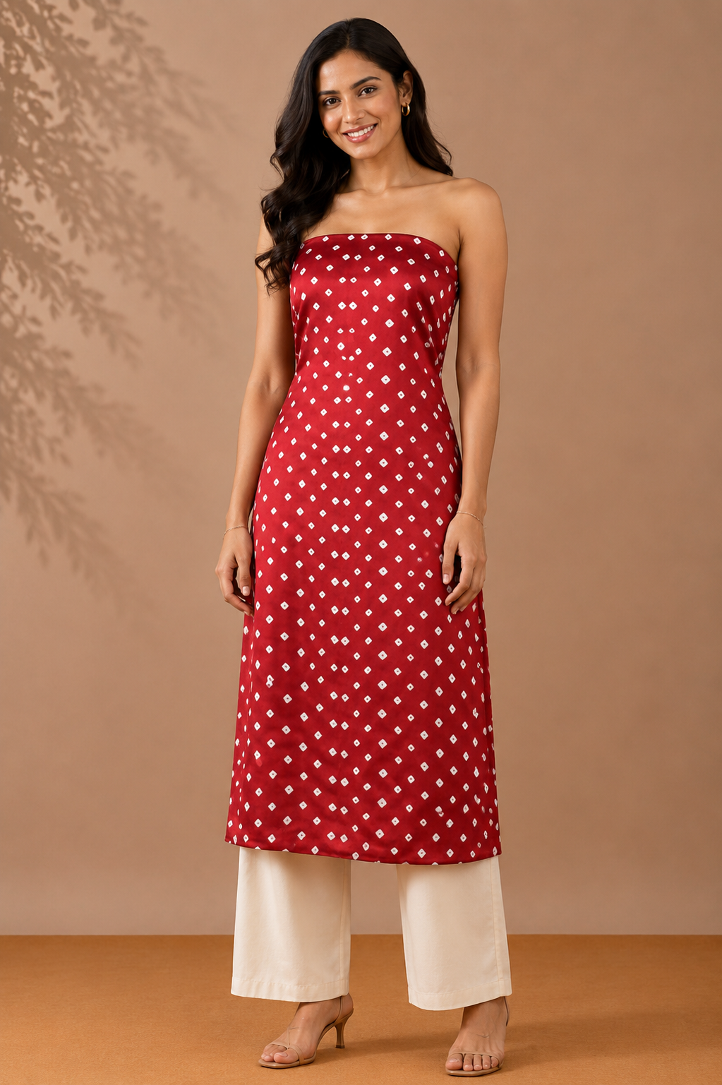 Bandhej [ Tie-Dye] Modal Silk Bandhej [ Tie-Dye] Unstitched Kurta Fabric 3.0 Mtr  Length  -  SKU : KC29A01B