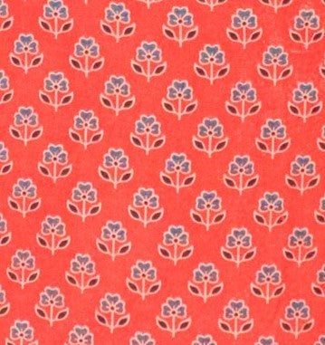 Ajrakh Modal Silk Natural Dye Screen Print Hand Printed Unstitched Kurta Fabric    2.5 Mtr  Length  -  SKU : JB23B03I