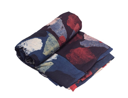 Hand Block Print Cotton Natural Dye Fabric    2.5 Mtr  Length  -  SKU : EK19802A