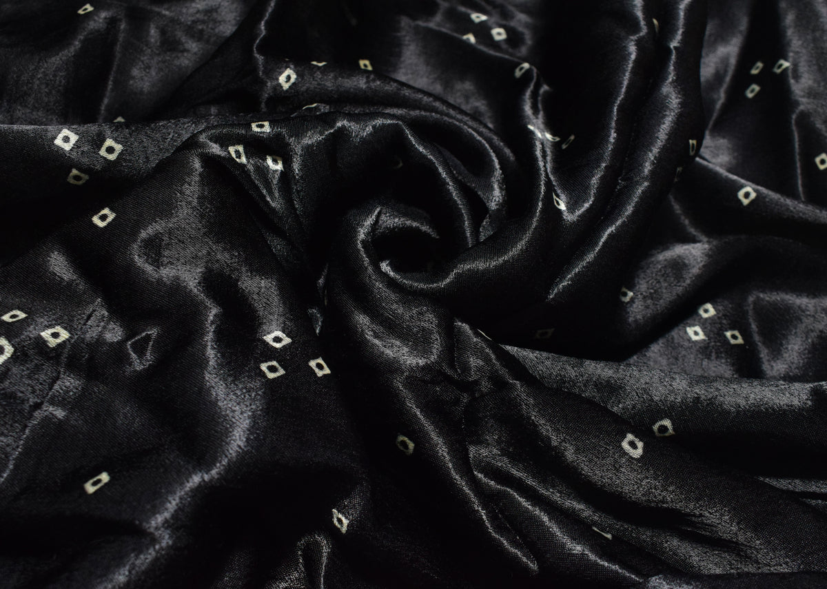 Bandhej [ Tie-Dye] Mashru Silk Unstitched Kurta Fabric  3.00 Mtr  Length  -  SKU : HM19A02H