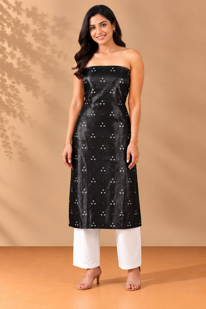 Bandhej [ Tie-Dye] Mashru Silk Unstitched Kurta Fabric  3.00 Mtr  Length  -  SKU : HM19A02H