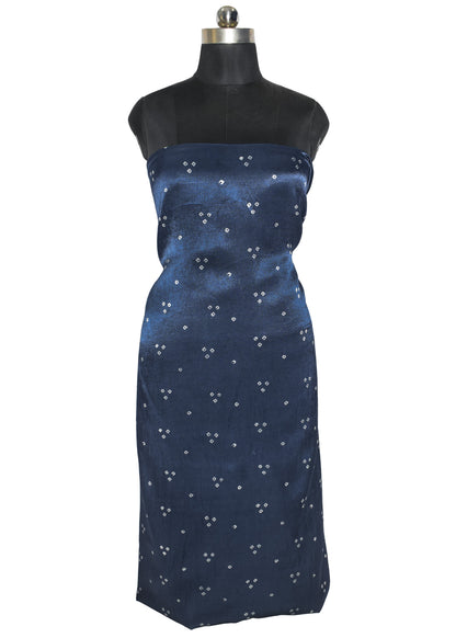 Bandhej [ Tie-Dye] Mashru Silk Unstitched Kurta Fabric   2.5 Mtr  Length  -  SKU : HM02C01N