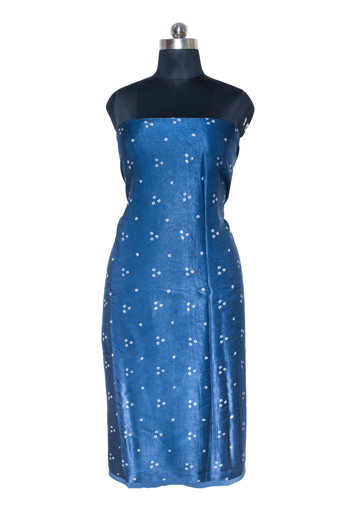 Bandhej [ Tie-Dye] Mashru Silk Unstitched Kurta Fabric  Mtr Length  3 Mtr  Length  -  SKU : HM12802A