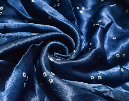 Bandhej [ Tie-Dye] Mashru Silk Unstitched Kurta Fabric  2.50 Mtr  Length  -  SKU : HM19A01F