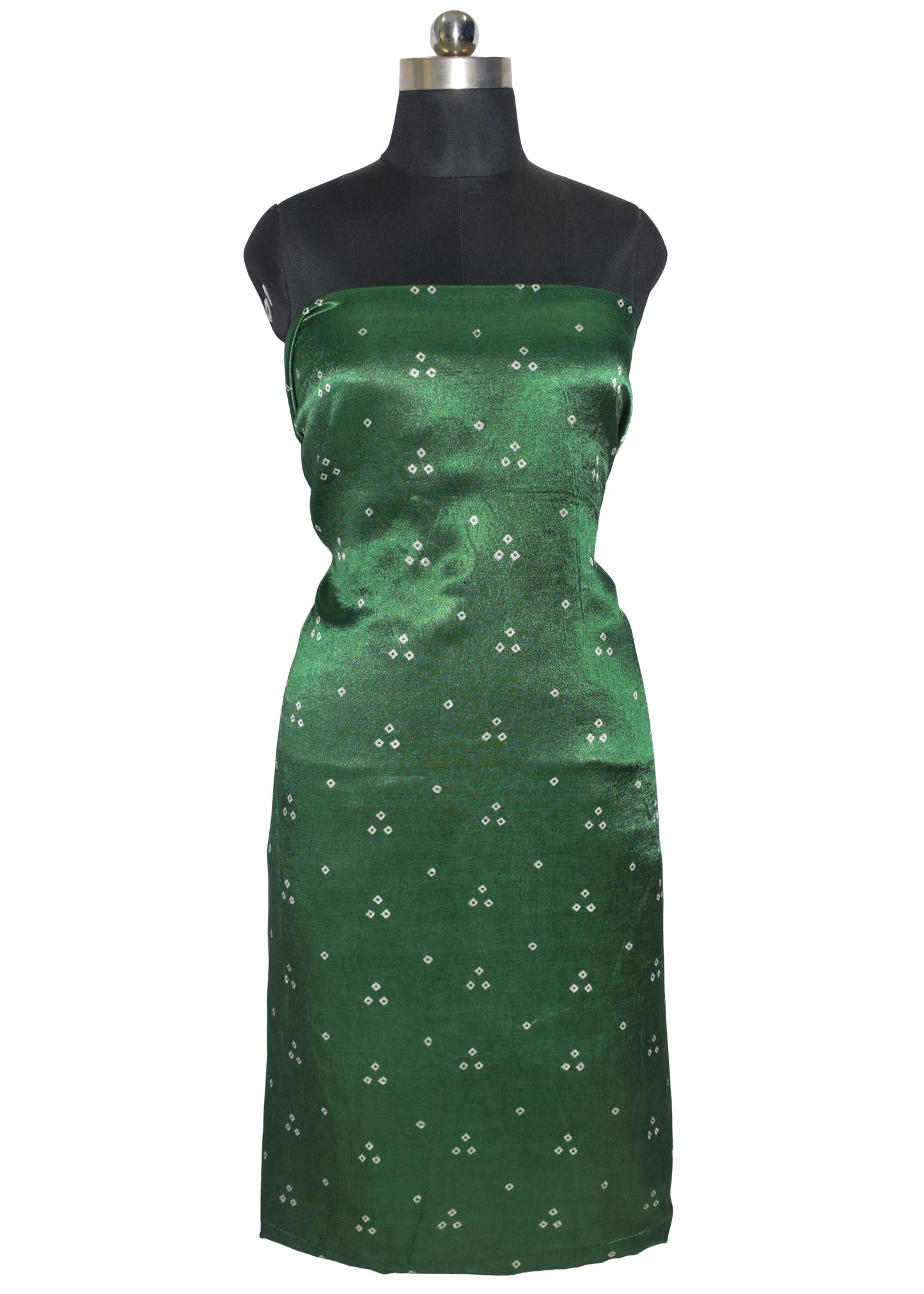 Bandhej [ Tie-Dye] Mashru Silk Unstitched Kurta Fabric   2.5 Mtr  Length  -  SKU : HM01C03D