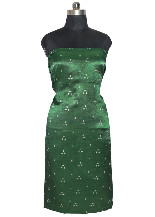 Bandhej [ Tie-Dye] Mashru Silk Unstitched Kurta Fabric   2.5 Mtr  Length  -  SKU : HM01C03D