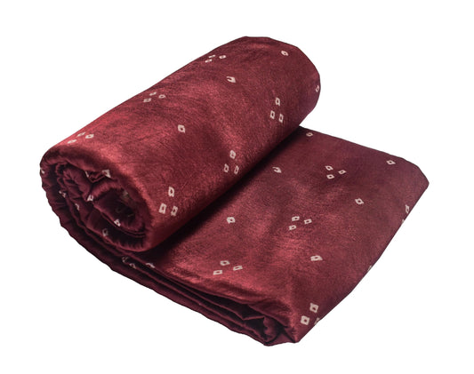 Bandhej [ Tie-Dye] Mashru Silk Unstitched Kurta Fabric   3 Mtr  Length  -  SKU : HM01C04C