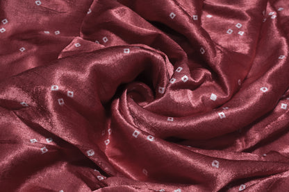 Bandhej [ Tie-Dye] Mashru Silk Unstitched Kurta Fabric  2.50 Mtr  Length  -  SKU : HM19A01D