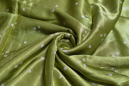 Bandhej [ Tie-Dye] Mashru Silk Unstitched Kurta Fabric   3 Mtr  Length  -  SKU : HM01C04E