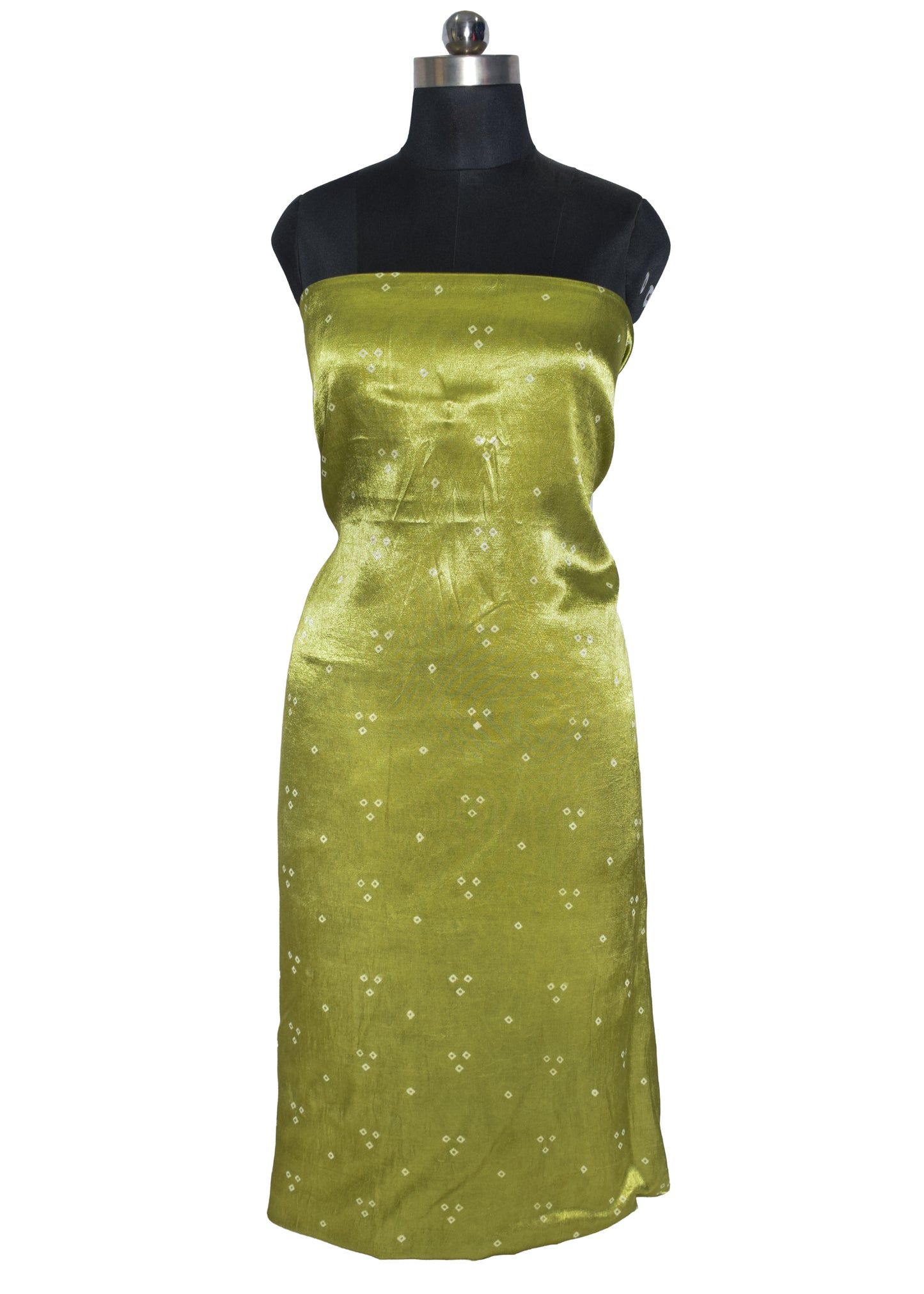 Bandhej [ Tie-Dye] Mashru Silk Unstitched Kurta Fabric  Mtr Length  2.75 Mtr  Length  -  SKU : HM12801E