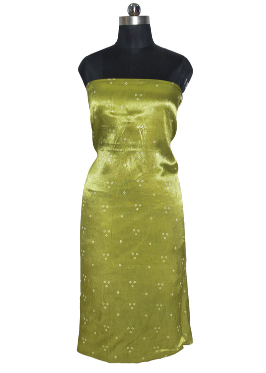 Bandhej [ Tie-Dye] Mashru Silk Unstitched Kurta Fabric  Mtr Length  3 Mtr  Length  -  SKU : HM12802E