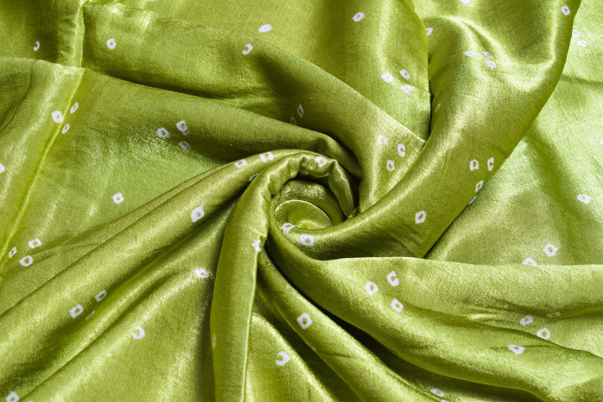 Bandhej [ Tie-Dye] Mashru Silk Unstitched Kurta Fabric  2.50 Mtr  Length  -  SKU : HM19A01L
