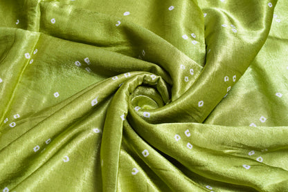 Bandhej [ Tie-Dye] Mashru Silk Unstitched Kurta Fabric  3.00 Mtr  Length  -  SKU : HM19A02L