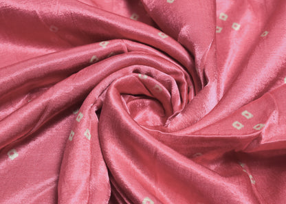 Bandhej [ Tie-Dye] Mashru Silk Unstitched Kurta Fabric   2.5 Mtr  Length  -  SKU : HM02C01A