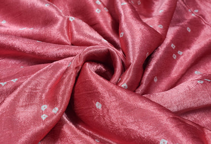 Bandhej [ Tie-Dye] Mashru Silk Unstitched Kurta Fabric  2.50 Mtr  Length  -  SKU : HM19A01J
