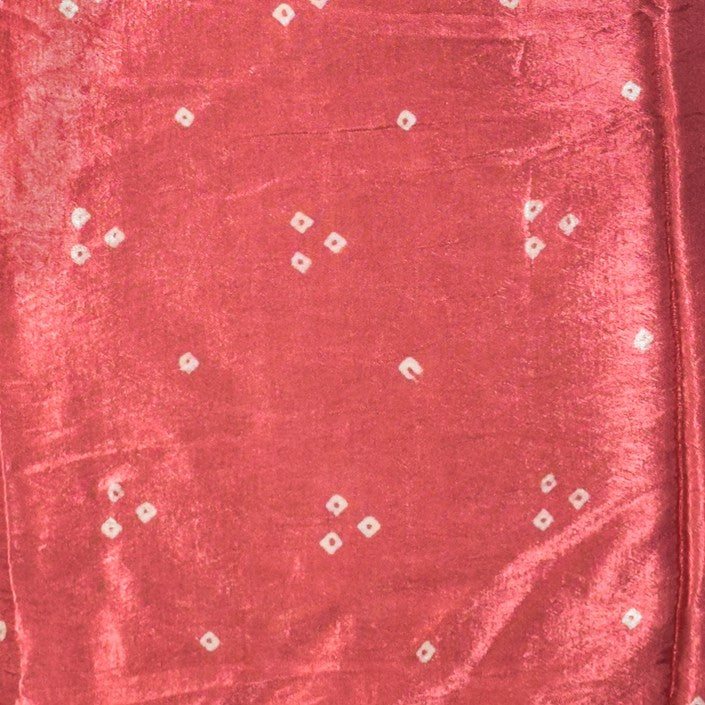 Bandhej [ Tie-Dye] Mashru Silk Unstitched Kurta Fabric  2.50 Mtr  Length  -  SKU : HM19A01J